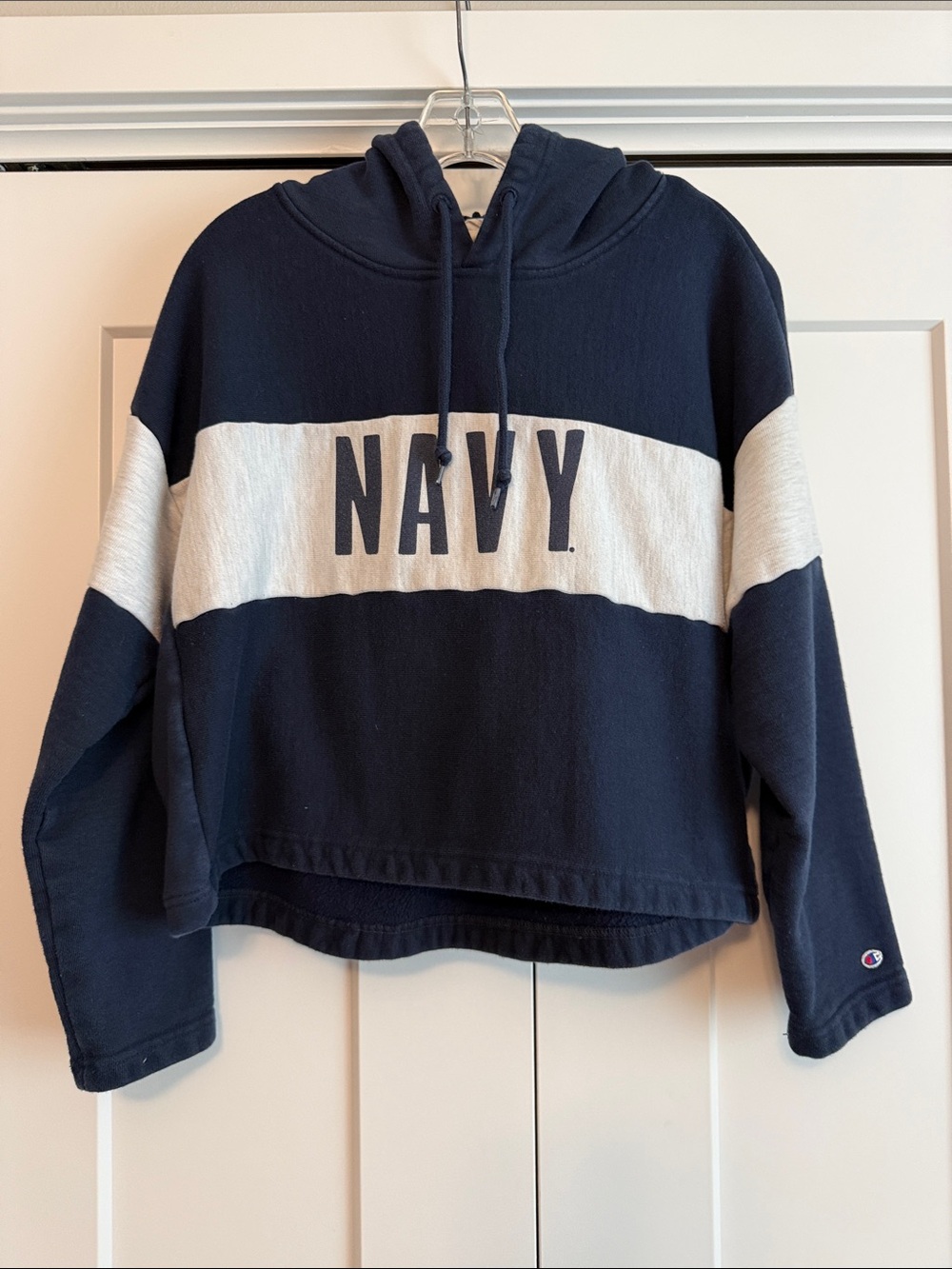 Champion U. S. Navy Cropped Hoodie